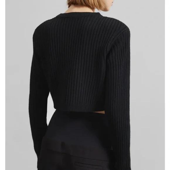 The Frankie Shop Ritsem Ribbed 100% Wool Sweater - Picture 2 of 4